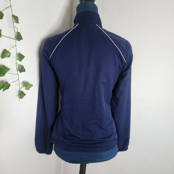 Reebok Navy Blue Track Jacket Mesh Lining - Picture 6 of 9